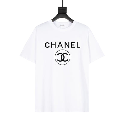 Baumwoll-T-Shirt mit einfachem Print