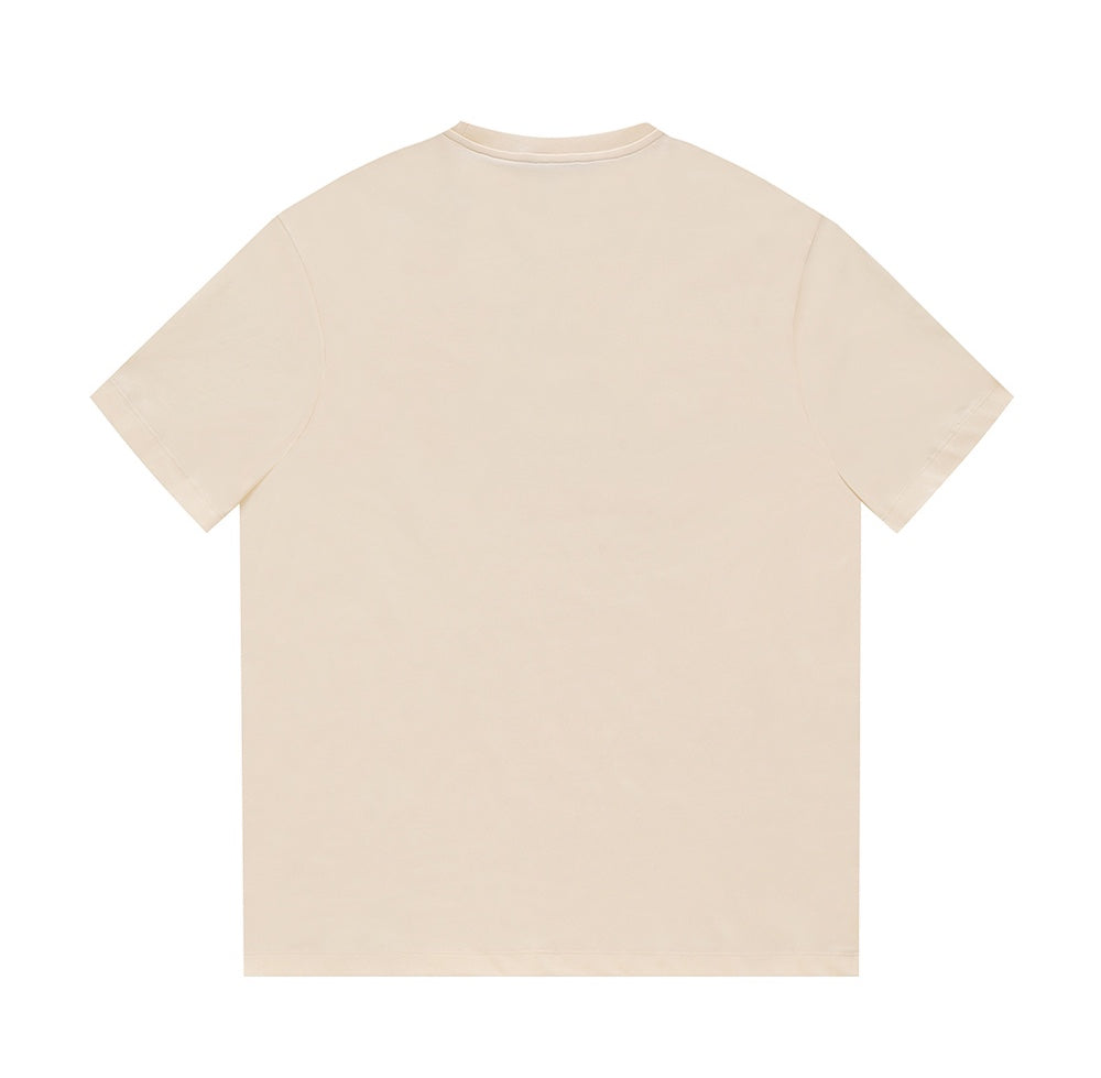Einfaches T-Shirt aus bedruckter Baumwolle