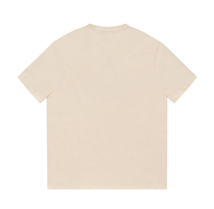 Einfaches T-Shirt aus bedruckter Baumwolle