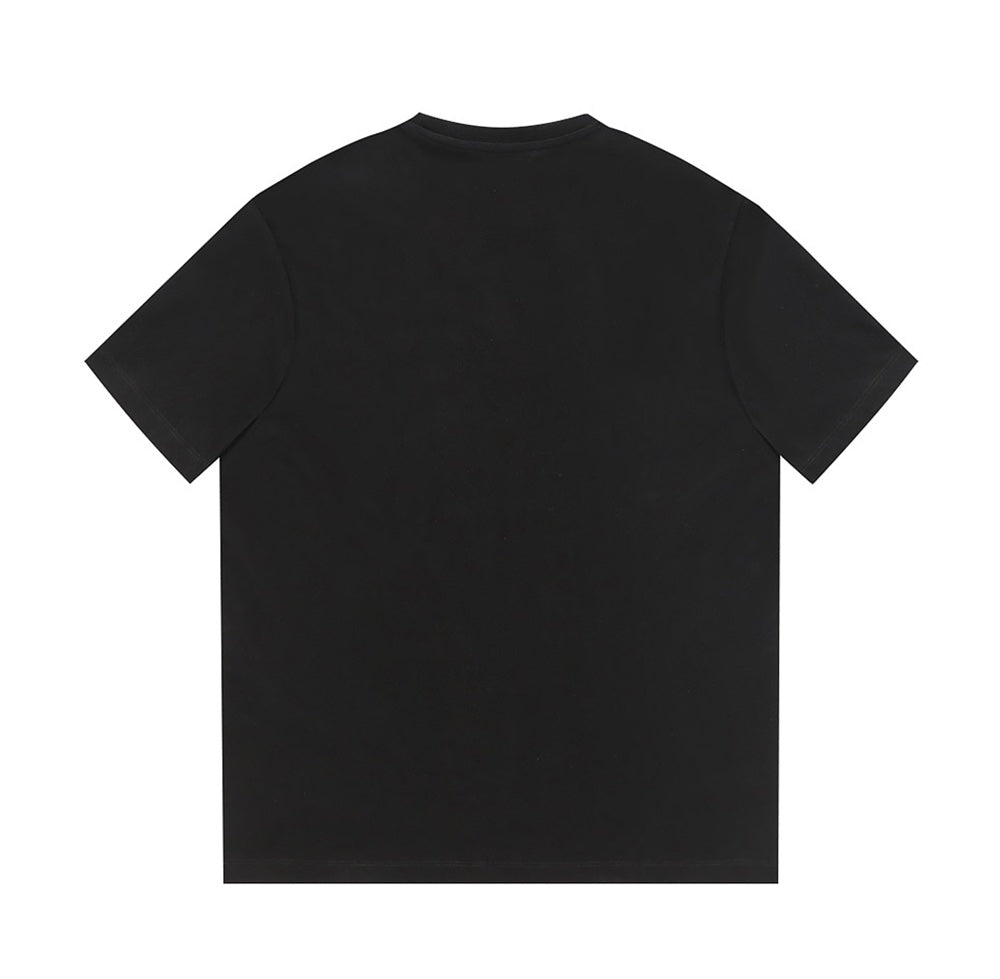 Einfaches T-Shirt aus bedruckter Baumwolle