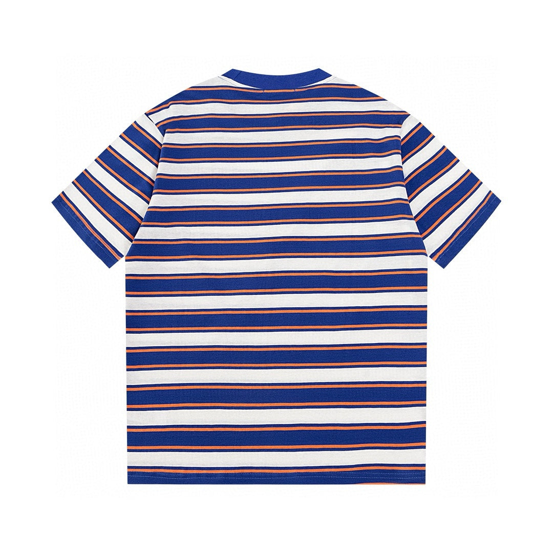 Gestreiftes Baumwoll-T-Shirt