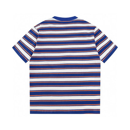 Gestreiftes Baumwoll-T-Shirt