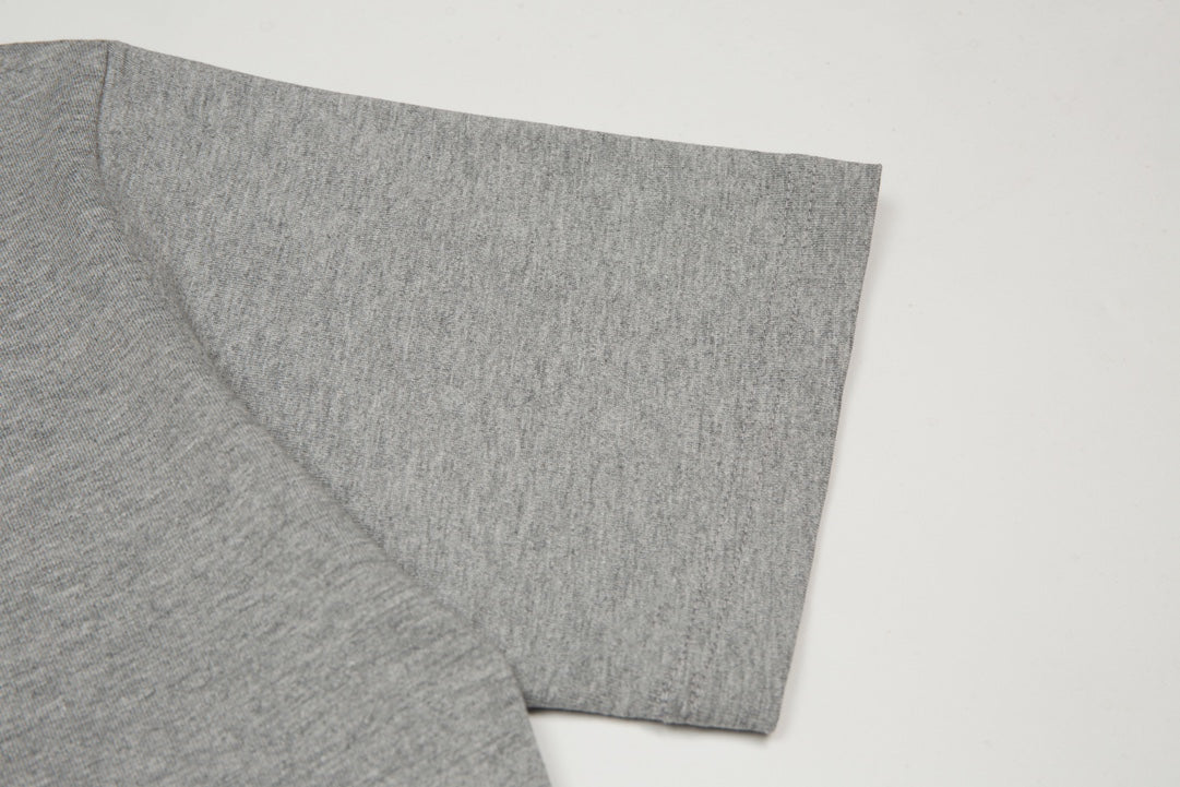 Vintage Graues bedrucktes T-Shirt