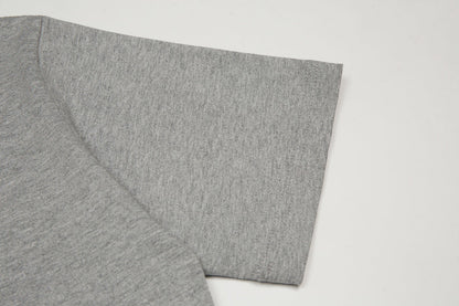Vintage Graues bedrucktes T-Shirt