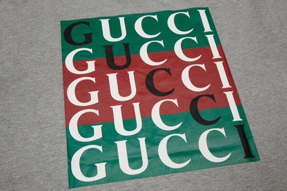 Vintage Graues bedrucktes T-Shirt