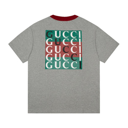 Vintage Graues bedrucktes T-Shirt