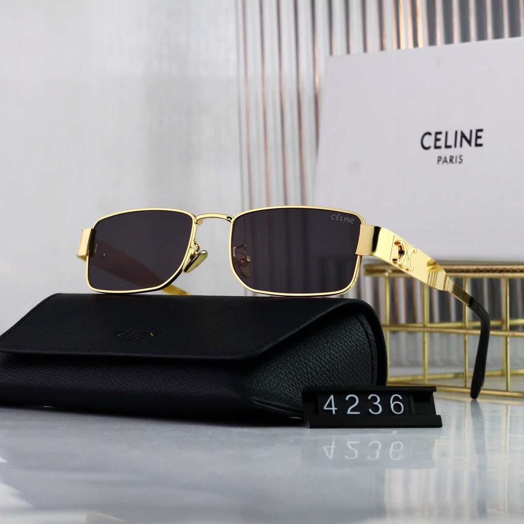 Retro Square Metall Arc de Triomphe Sonnenbrille