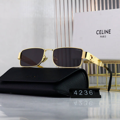 Retro Square Metall Arc de Triomphe Sonnenbrille
