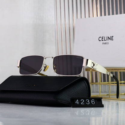 Retro Square Metall Arc de Triomphe Sonnenbrille