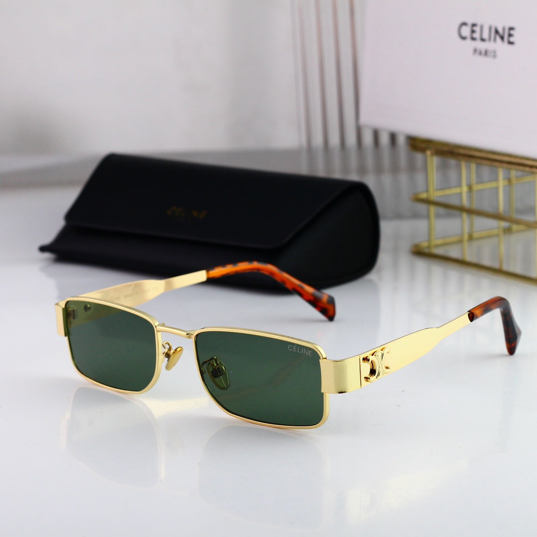 Retro Square Metall Arc de Triomphe Sonnenbrille