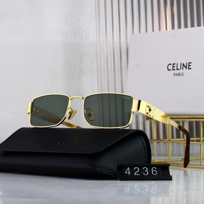 Retro Square Metall Arc de Triomphe Sonnenbrille