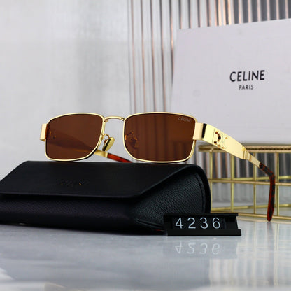 Retro Square Metall Arc de Triomphe Sonnenbrille