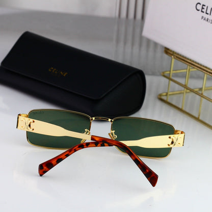 Retro Square Metall Arc de Triomphe Sonnenbrille