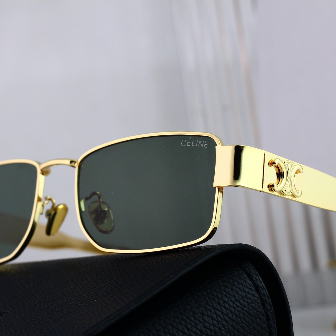Retro Square Metall Arc de Triomphe Sonnenbrille