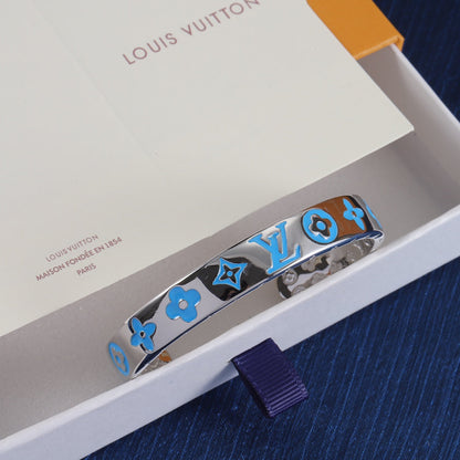 Buntes Emaille-Armband mit Prägung