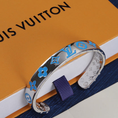 Buntes Emaille-Armband mit Prägung