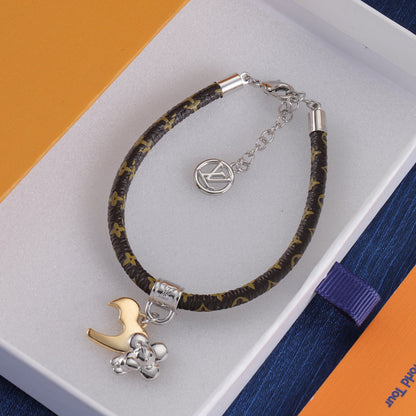 Lederarmband für Paare mit Love Spliced Puppe