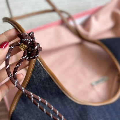 Retro-Denim-Stofftasche