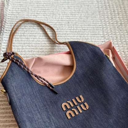 Retro-Denim-Stofftasche