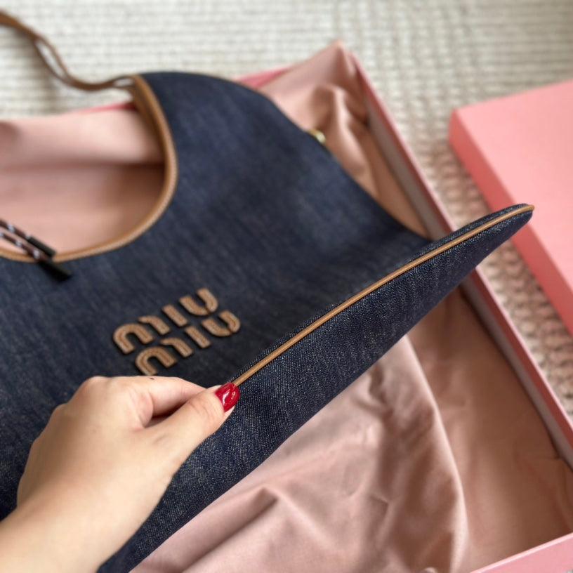 Retro-Denim-Stofftasche