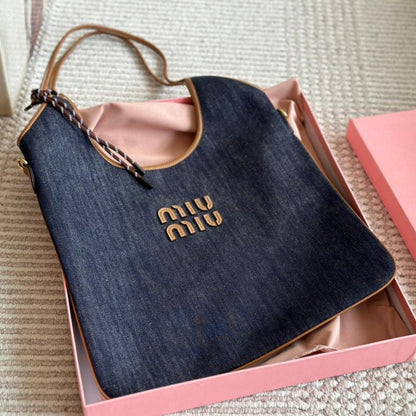 Retro-Denim-Stofftasche