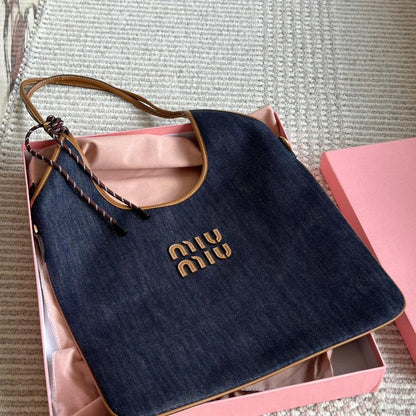 Retro-Denim-Stofftasche