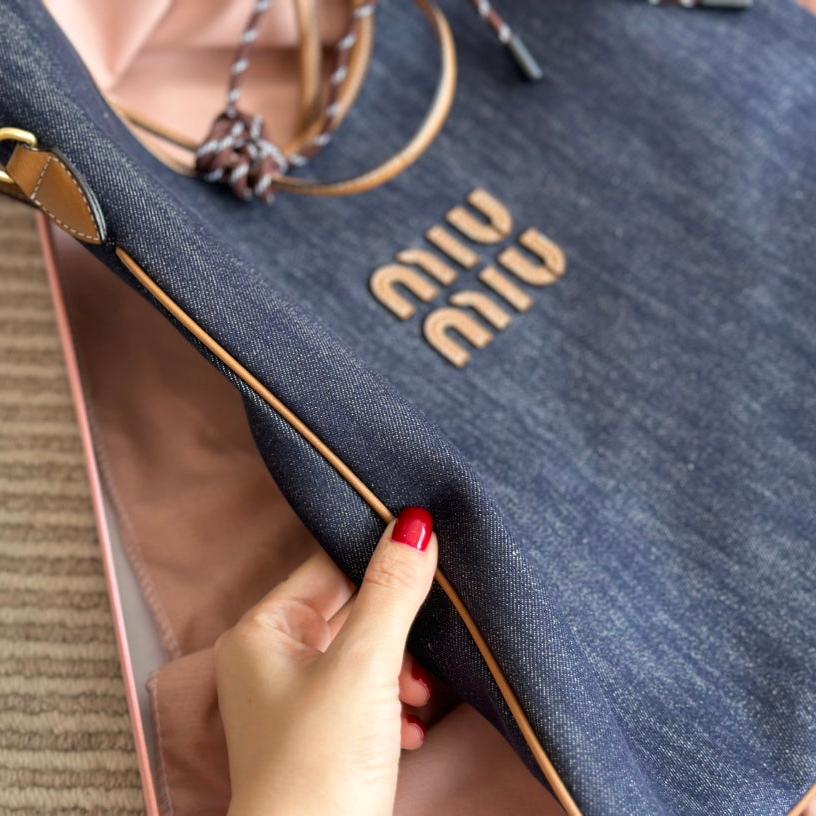 Retro-Denim-Stofftasche
