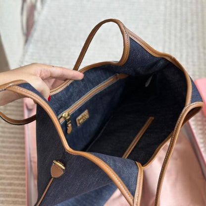 Retro-Denim-Stofftasche