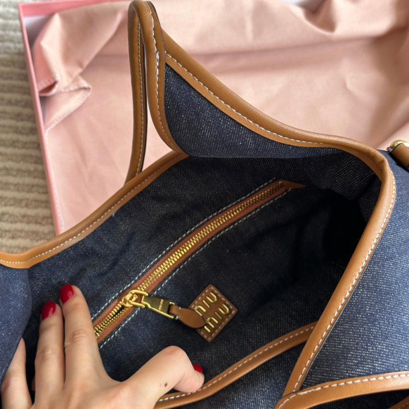 Retro-Denim-Stofftasche