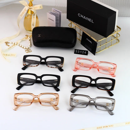 Quadratische modische Brille mit dickem Rahmen