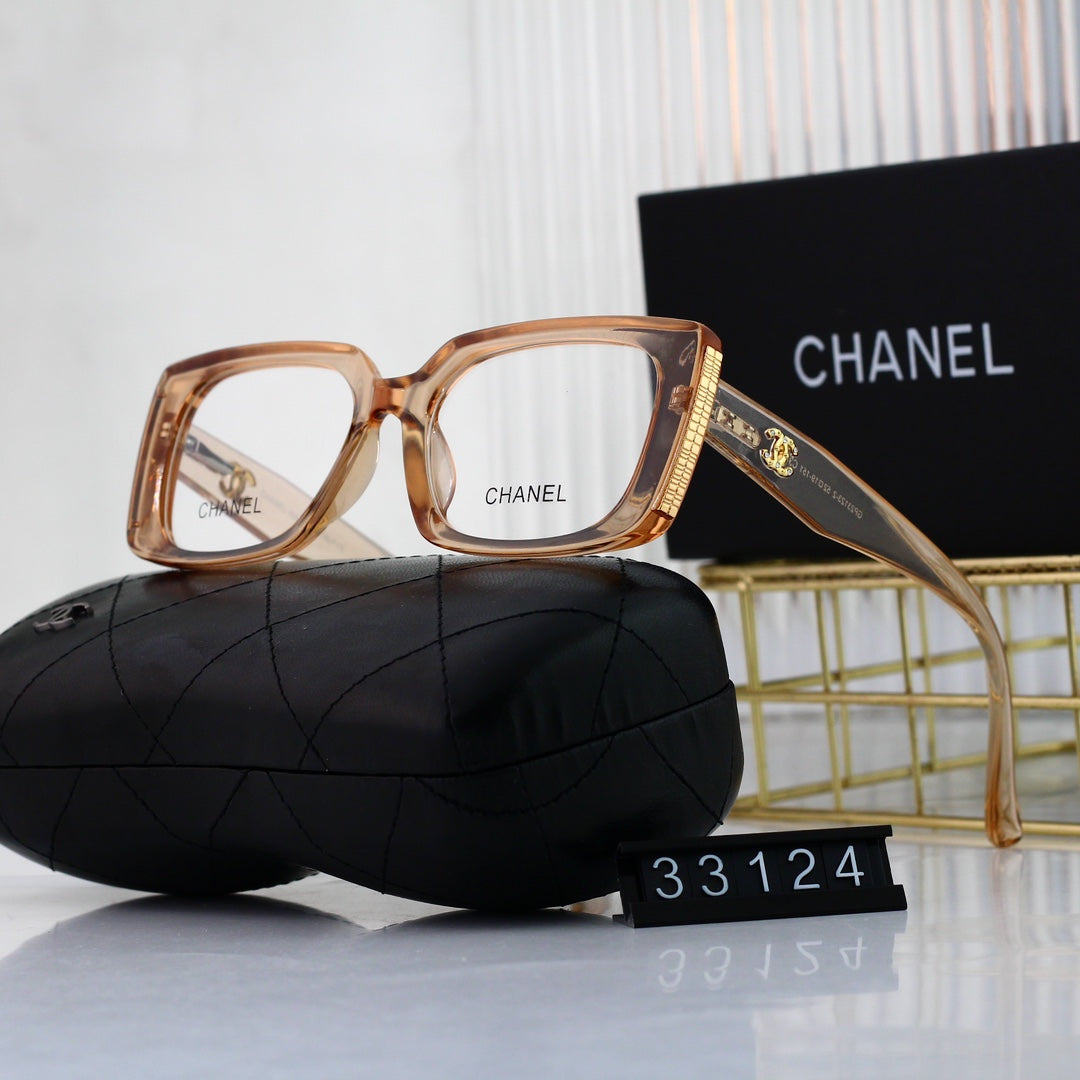 Quadratische modische Brille mit dickem Rahmen