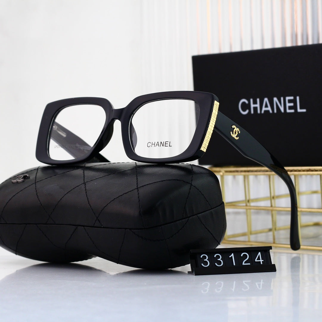 Quadratische modische Brille mit dickem Rahmen