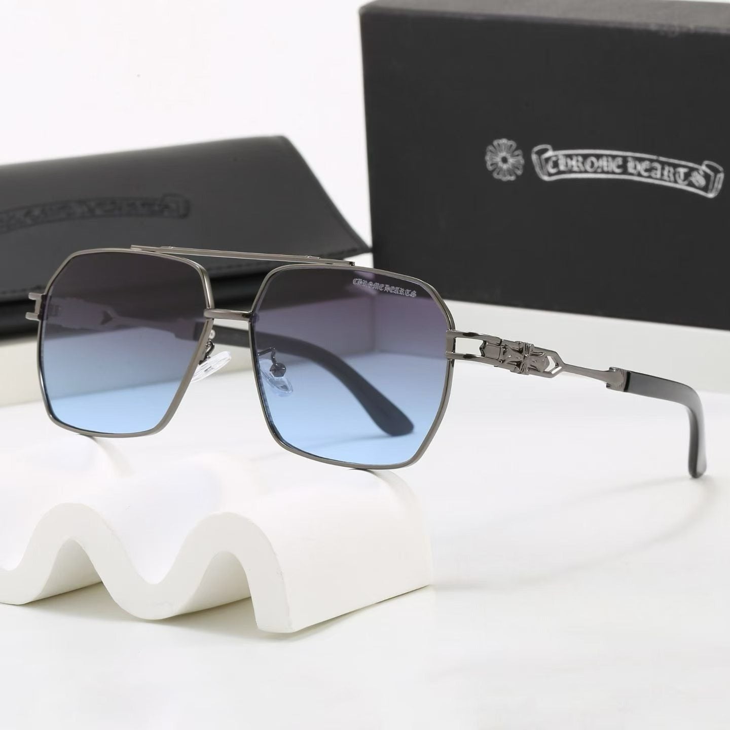 8 Color Double Bridge Cross Sunglasses