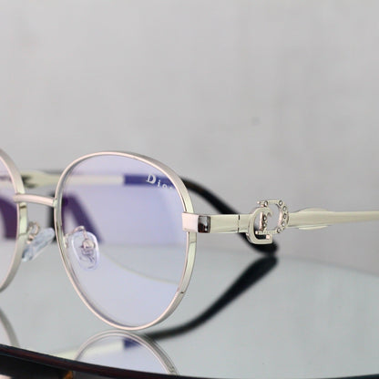 5 Color Round Metal Decor Sunglasses 8802