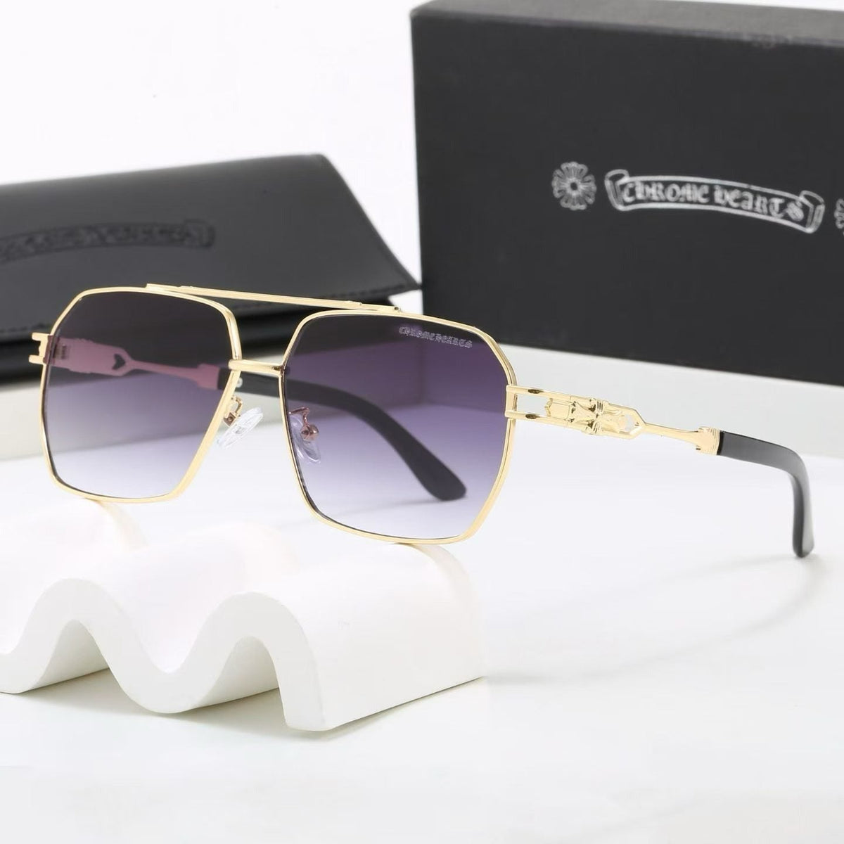 8 Color Double Bridge Cross Sunglasses