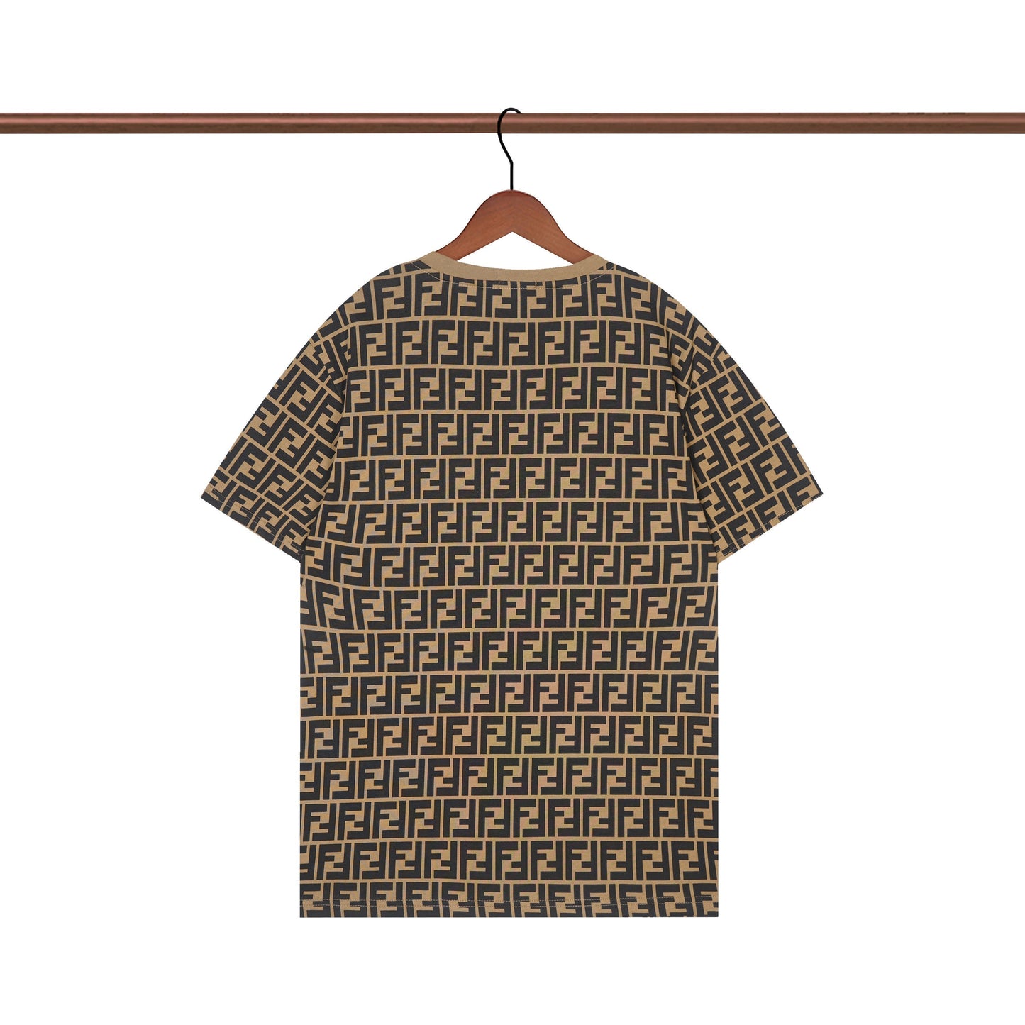 Vintage T-Shirt mit Buchstaben F Print