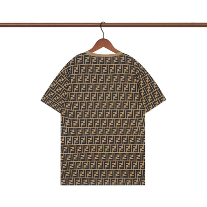 Vintage T-Shirt mit Buchstaben F Print