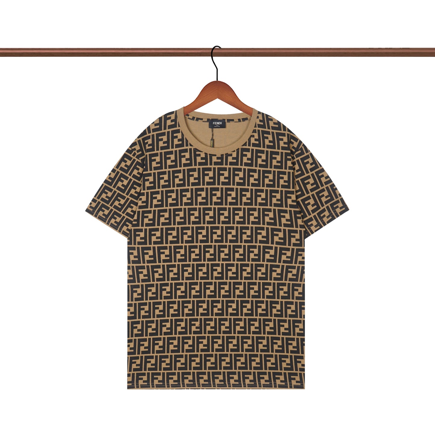 Vintage T-Shirt mit Buchstaben F Print