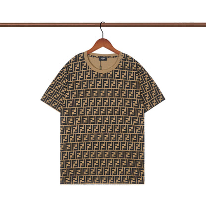Vintage T-Shirt mit Buchstaben F Print