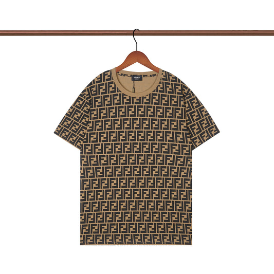 Vintage T-Shirt mit Buchstaben F Print