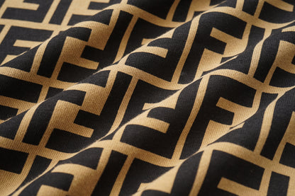 Vintage T-Shirt mit Buchstaben F Print
