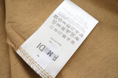 Vintage T-Shirt mit Buchstaben F Print