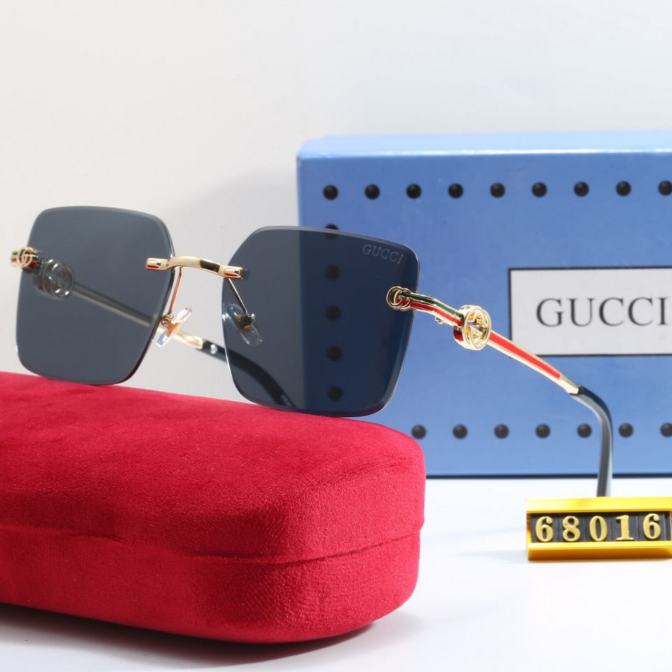 Sonnenbrille mit Metallstreifenrahmen