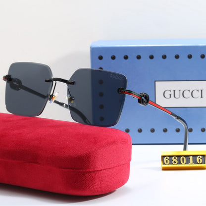 Sonnenbrille mit Metallstreifenrahmen