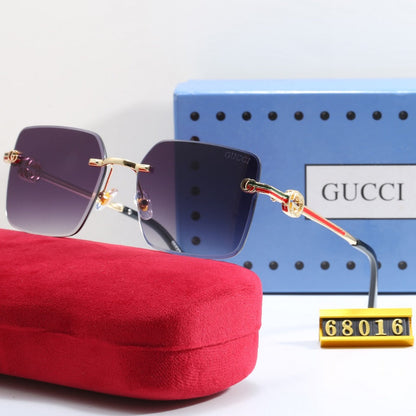 Sonnenbrille mit Metallstreifenrahmen