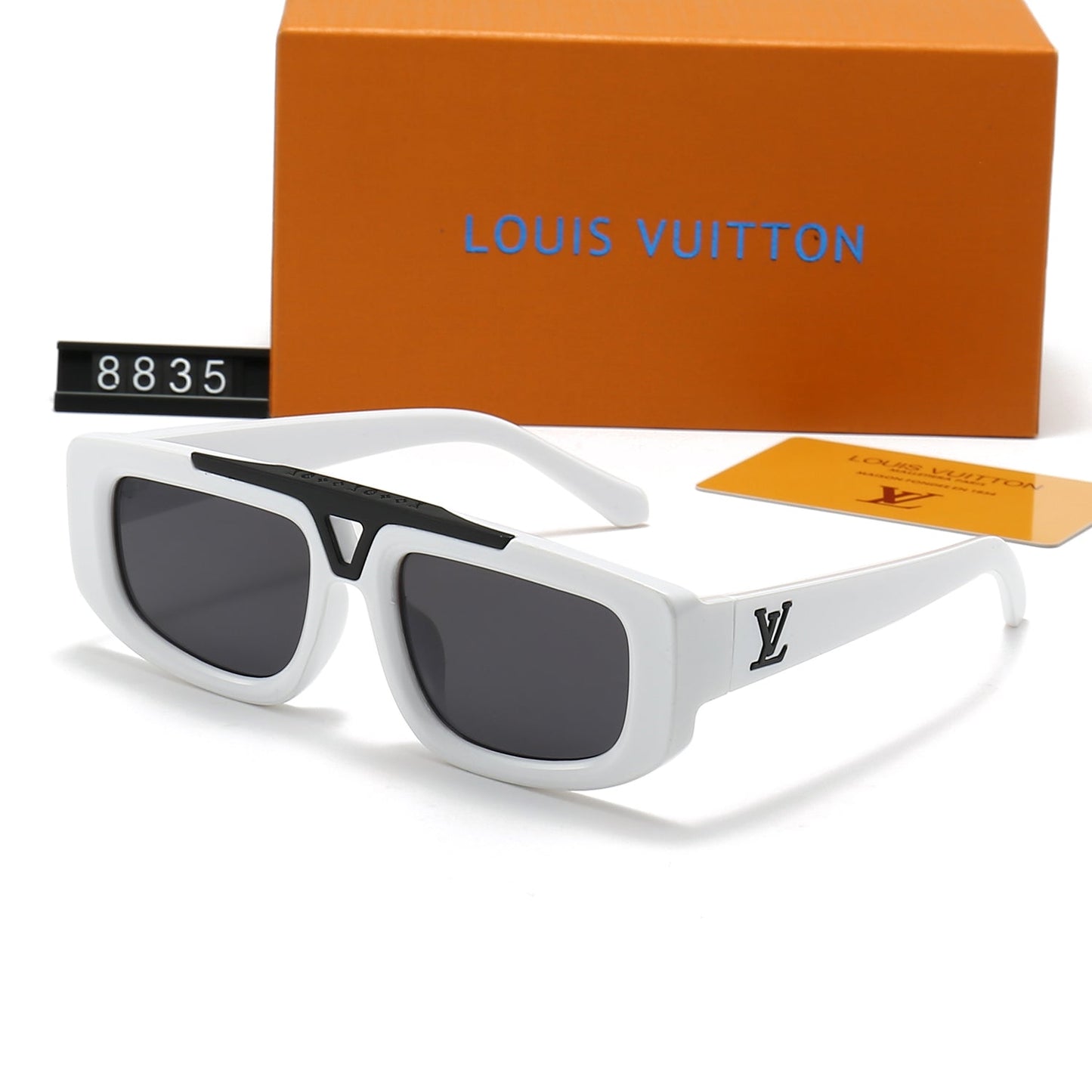 Sonnenbrille aus Azetat und Metall mit Farbverlauf