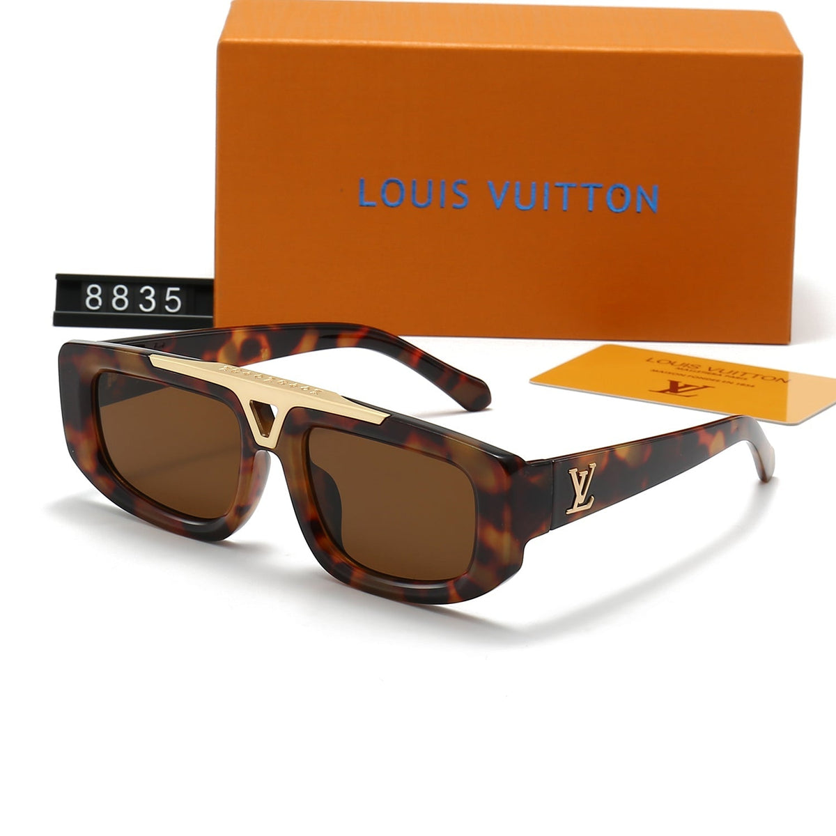 Sonnenbrille aus Azetat und Metall mit Farbverlauf