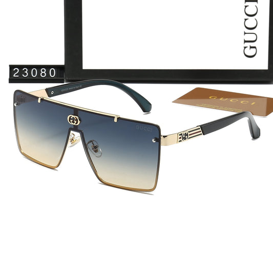 Modische, gestreifte One-Piece-Sonnenbrille