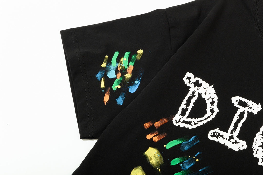 Alphabet Graffiti Splash Ink T-Shirt