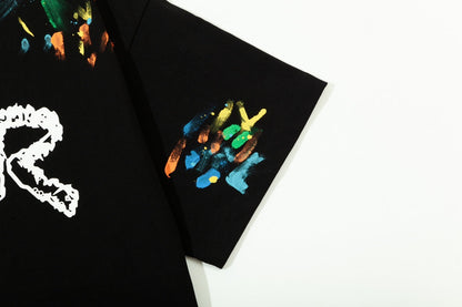 Alphabet Graffiti Splash Ink T-Shirt